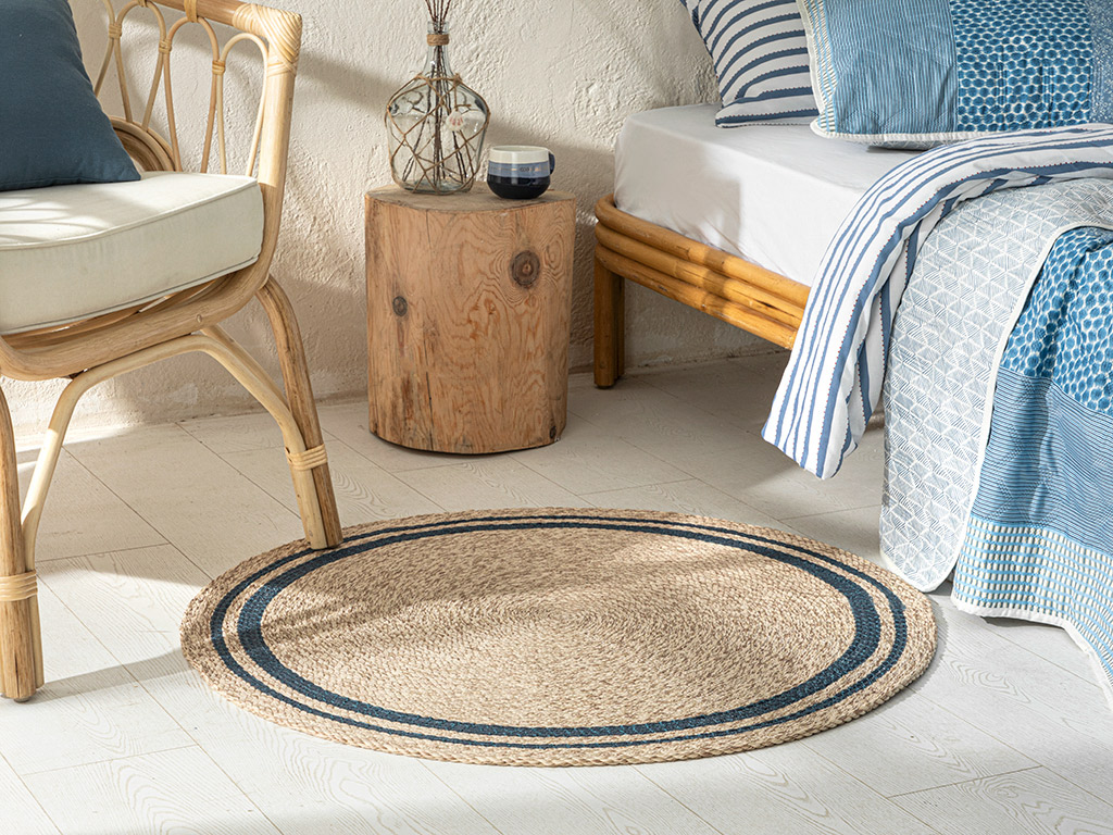 Daina Decorative Jute Rug Coastal Dream