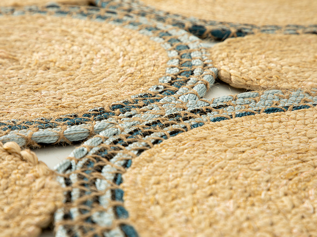 Freya Decorative Jute Rug Coastal Dream