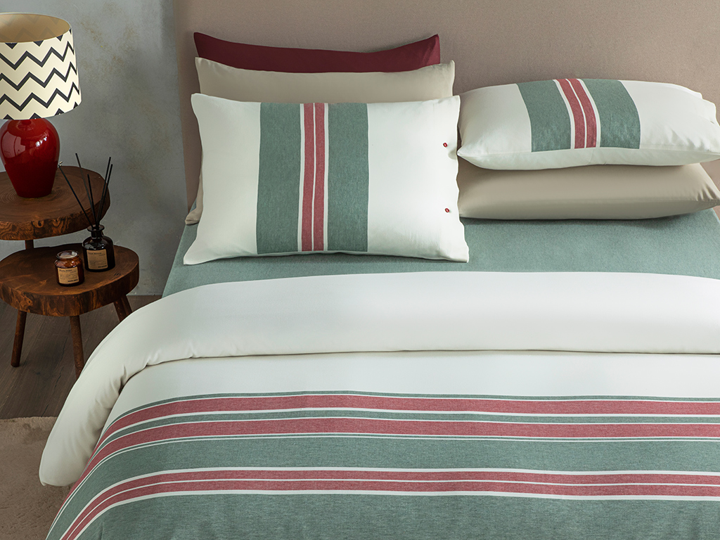 Cosy Stripe Duvet Cover Set Simple Pleasures