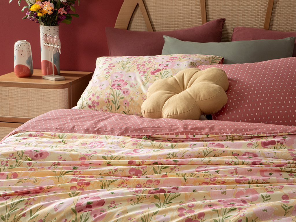 Clarkia Duvet Cover Set Pack Flowertopia