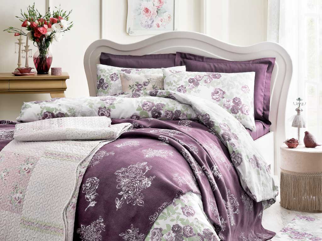 Rose Luster Duvet Cover Glam Rose