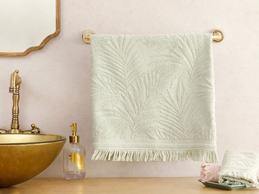 [10029052002] Palm Island Face Towel TIMELESS ROMANCE (Green)