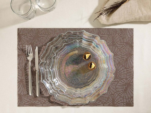 [10029474003] Viola Place Mat Timeless (Brown)