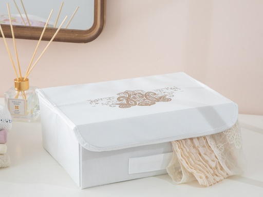 [10029916002] Lace Damask Storage Box Timeless (30x23x11 cm)