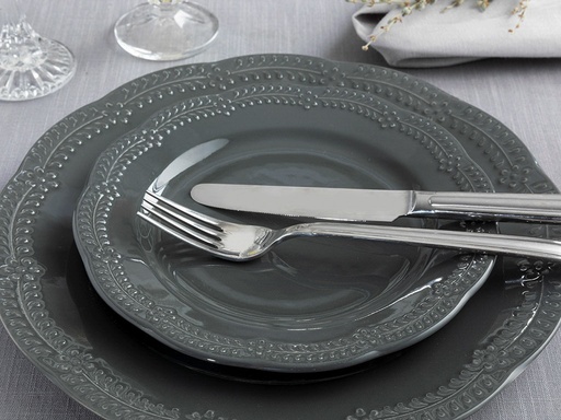 [10030941001] Viyana Cake Plate Timeless (Anthracite)