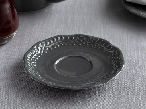 [10030950001] Viyana Tea Plate Timeless (Anthracite)