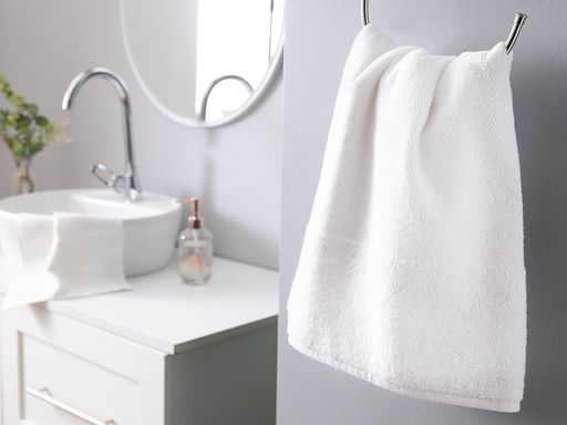 [10031073001] PİRİNÇ Bath Towel WHITE COLLECTION (60x110 cm)