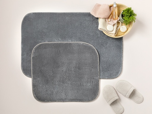 [10031544002] Puffy Bath Mat Set TIMELESS ROMANCE (50x80 - 45x50 cm, Anthracite)