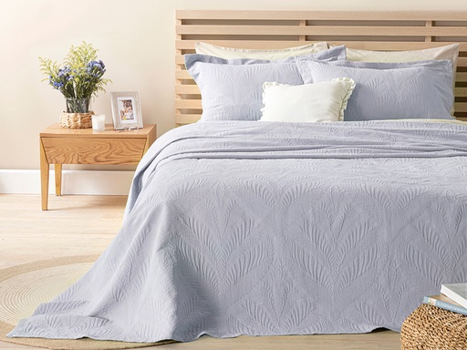 [10032066003] Nervure Bed Quilt Set Timeless (Lilac)