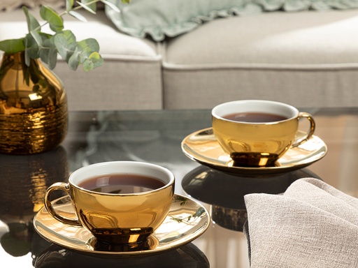 [10032509002] Dela Tea Cup Set Luxury Collection (Gold..)