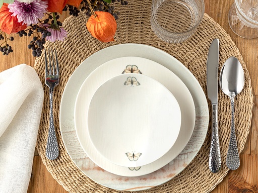 [10033153001] Galia Leaf Dinner Set Circle Of Life