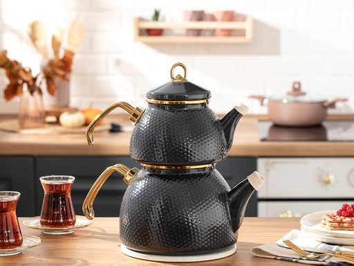 [10033708001] Ceremony Tea Pot Circle Of Life (Anthracite)