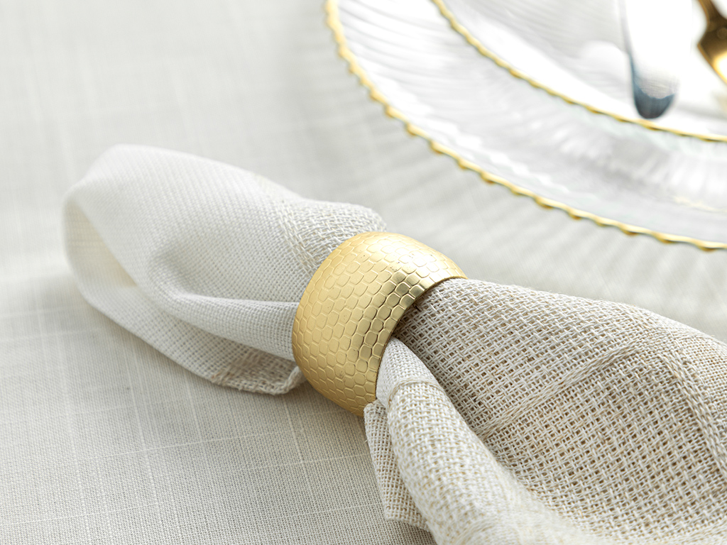 Gold Round Napkin Ring Luxury Collection