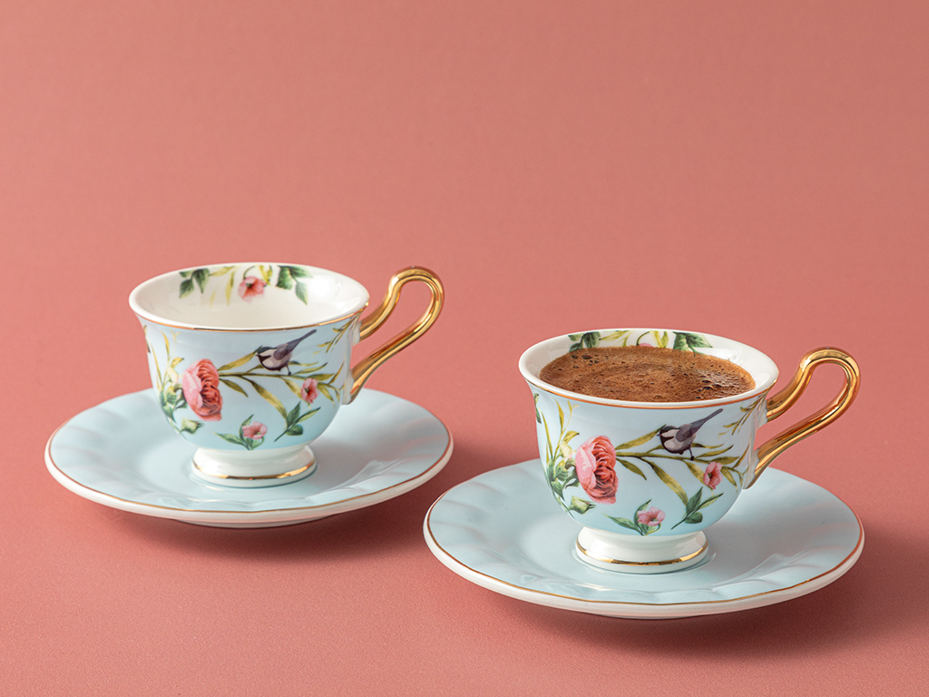 Vanilla Coffee Cup Set Flowertopia