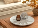 Elegant Leaf Decorative Tray Natural