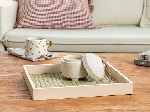 [10034805001] Alexa Decorative Tray Coastal Dream (Beige)