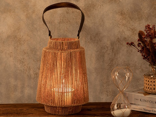 [10035329001] Abbıe Lantern Natural (30 cm)