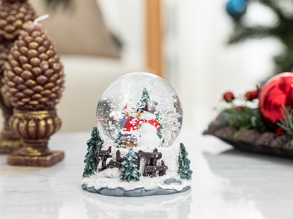 White Christmas Tree Snow Globe Simple Pleasures