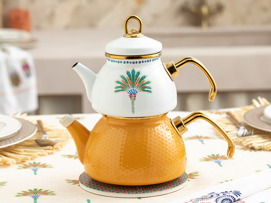 Exotic Palm Tea Pot Exotic Wandering