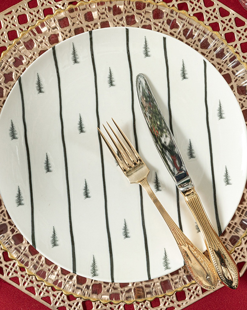 Pine Tree Grain Service Plate Simple Pleasures