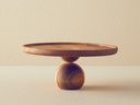 Bubble Wood Cake Stand Natural