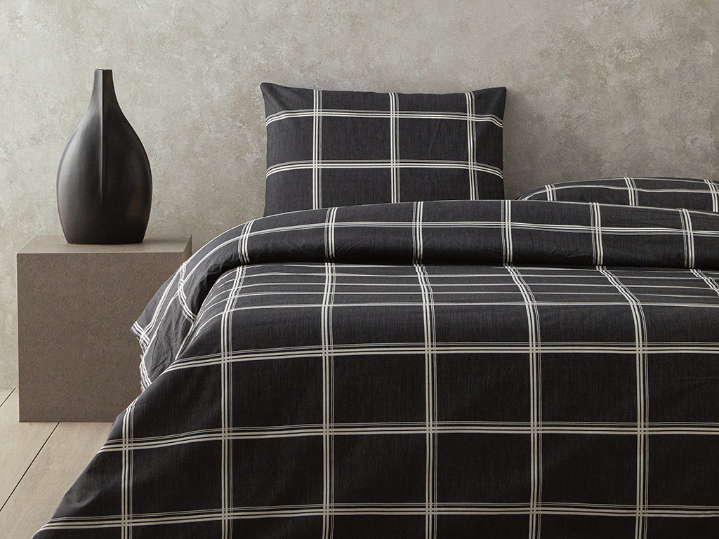 Glen Check Duvet Cover Set Modern