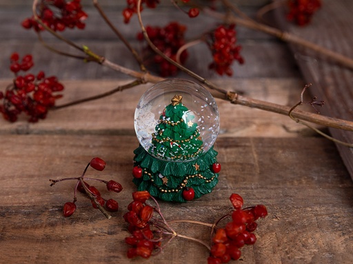 [10026491001] Christmas Season Snow Globe Simple Pleasures