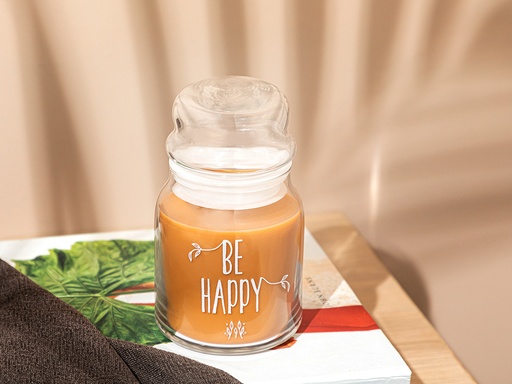 [10033853001] BE HAPPY Scented Candle Timeless