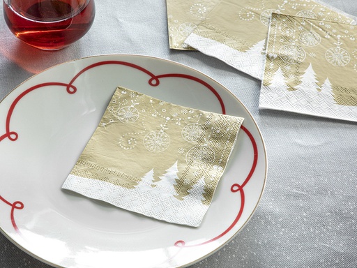 [10035621001] Be Merry Tissue Napkin Simple Pleasures