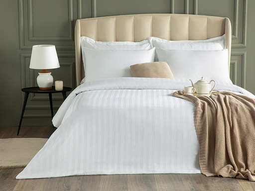 [10037080003] Brilliant Duvet Cover Set WHITE COLLECTION