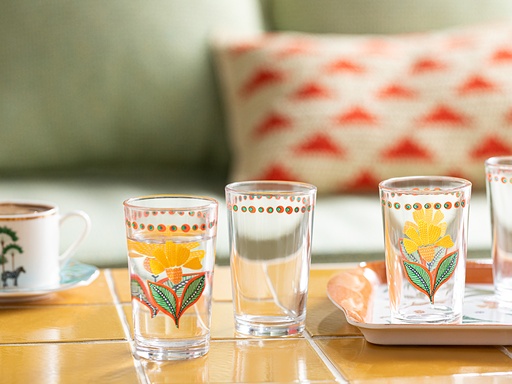 [10038149001] Exotic Flower Water Glass Exotic Wandering