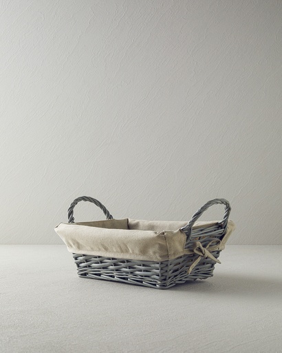 [10039376001] Checker Bread Basket Timeless