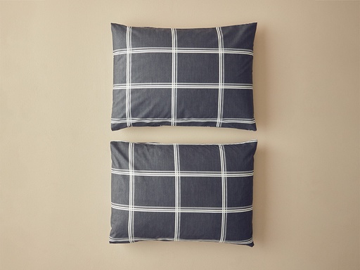 [10040321002] Glen Check Pillow Case Modern