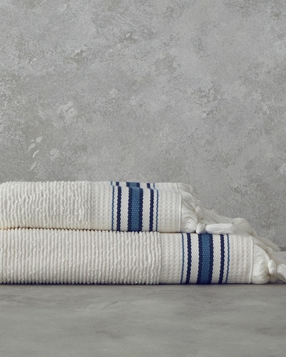 [10041938002] Cool Stripe Bath Towel Set Timeless