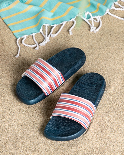 Modern Lines Beach Slippers Coastal Dream